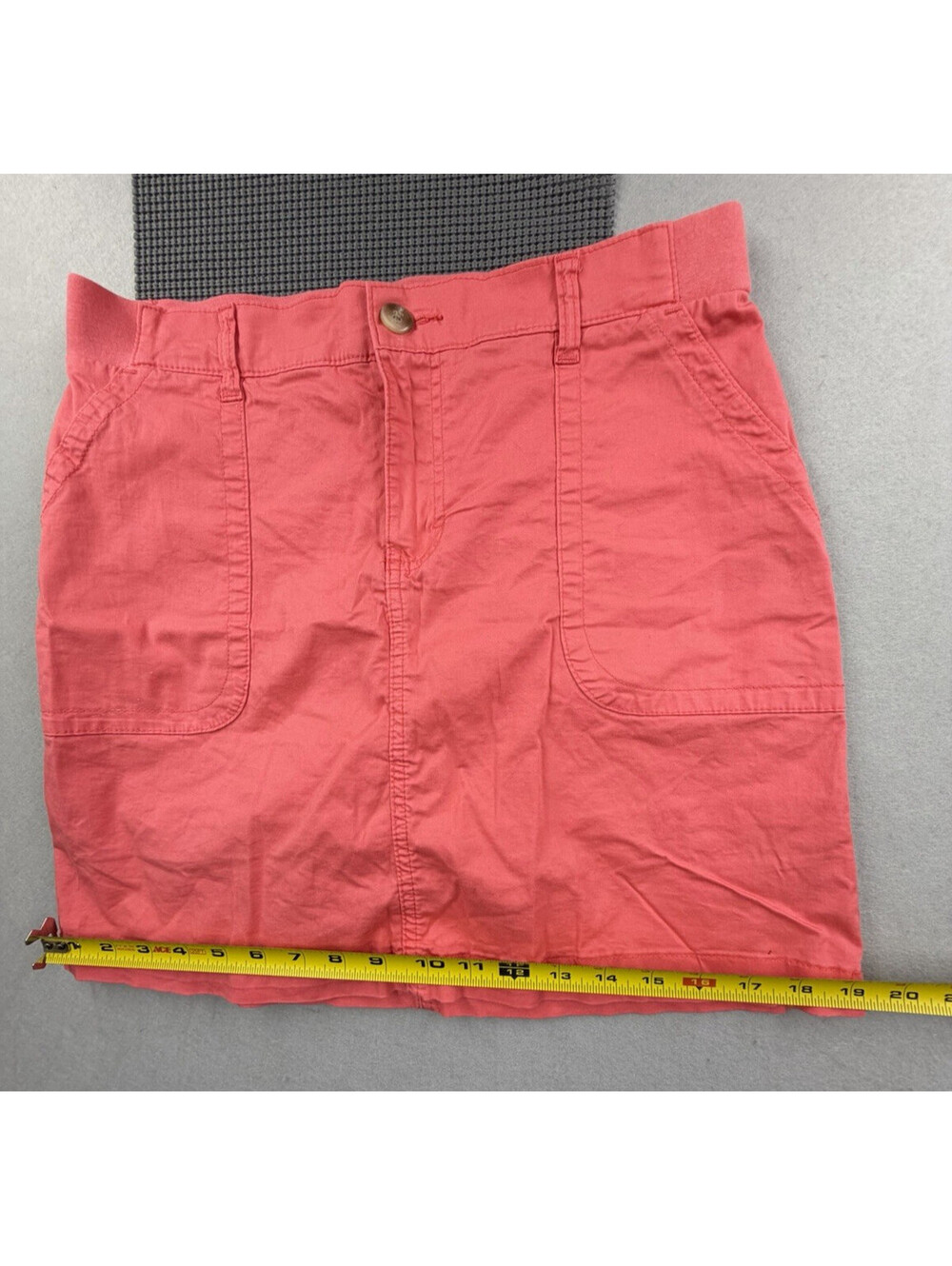 Lee Womens Comfort Waist‎ Skort Size 10M Coral Pink Stretch Casual Skirt Pockets